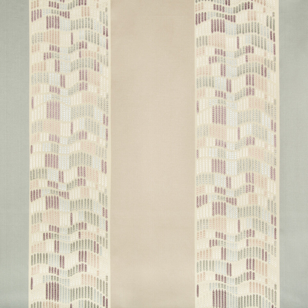 Cantor Stripe Silver/Mauve by Groundworks Fabric PRISM RAYON - 100% India LIGHT Horizontal: 28.25 and Vertical: 7.75 56.5 - Fabric Carolina -