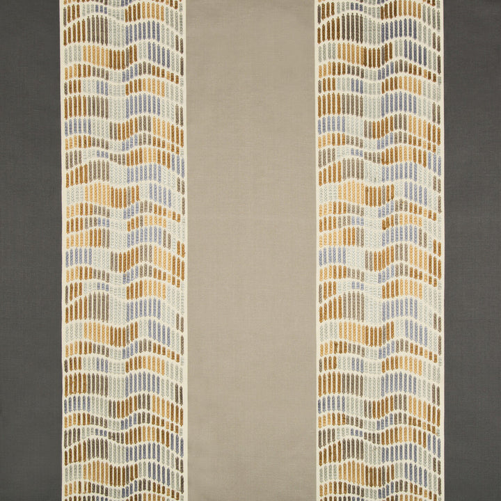 Cantor Stripe Smoke/Brass by Lee Jofa Modern Fabric Lee Jofa Modern Fabric Cantor Stripe Smoke/BrassFabric PRISM RAYON - 100% India </p><p>Repeat: H: 28.25, V: 7.75 56.5 - Fabric Carolina -