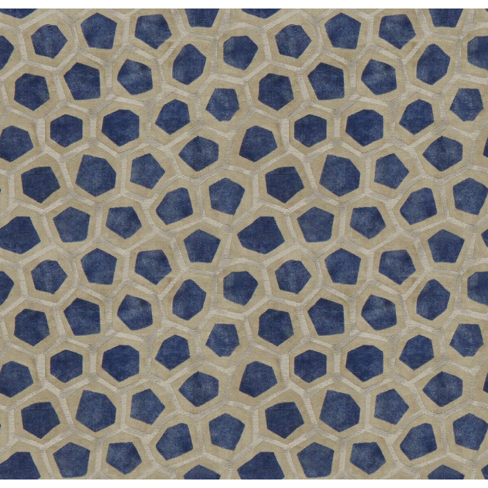 Hexagon Velvet Sapphire by Lee Jofa Modern Fabric Lee Jofa Modern Fabric Hexagon Velvet SapphireFabric PRISM VISCOSE - 64%;COTTON - 36% Italy </p><p>Repeat: H: 6.75, V: 7 53 - Fabric Carolina -