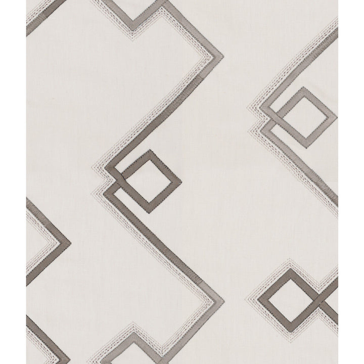 Prism Emb Grey by Groundworks Fabric PRISM COTTON - 39%;LINEN - 28%;VISCOSE - 13%;ZARI - 11%;SPUN POLYESTER - 9% India LIGHT Horizontal: 12.75 and Vertical: 15.75 51.5 - Fabric Carolina -