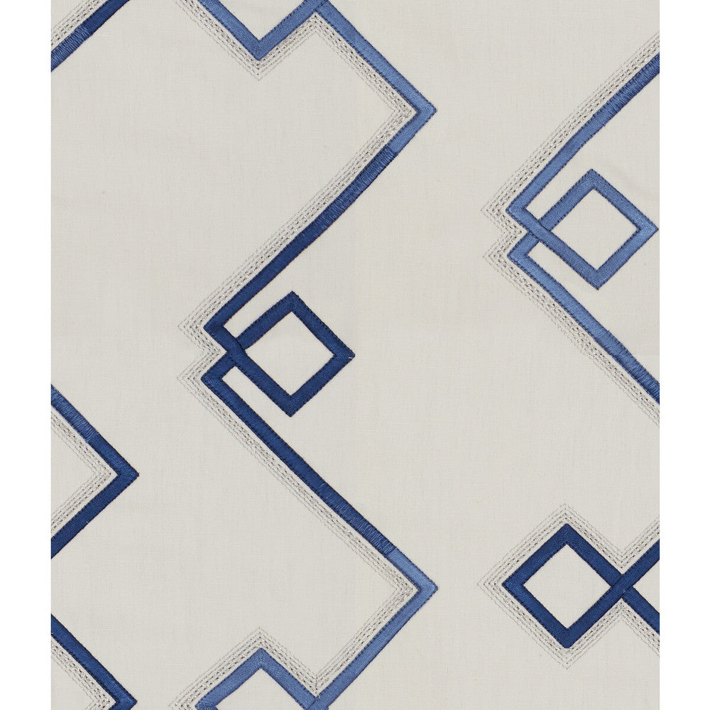 Prism Emb Blue by Lee Jofa Modern Fabric Lee Jofa Modern Fabric Prism Emb BlueFabric PRISM COTTON - 39%;LINEN - 28%;VISCOSE - 13%;ZARI - 11%;SPUN POLYESTER - 9% India </p><p>Repeat: H: 12.75, V: 15.75 51.5 - Fabric Carolina -