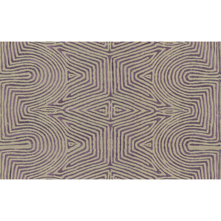Julia Emb Flax/Mauve by Groundworks Fabric PRISM LINEN - 68%;VISCOSE - 19%;SPUN POLYESTER - 13% India LIGHT Horizontal: 25.5 and Vertical: 7.75 51.5 - Fabric Carolina -
