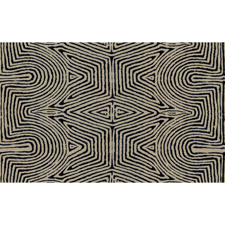 Julia Emb Flax/Ebony by Groundworks Fabric PRISM LINEN - 68%;VISCOSE - 19%;SPUN POLYESTER - 13% India LIGHT Horizontal: 25.5 and Vertical: 7.75 51.5 - Fabric Carolina -