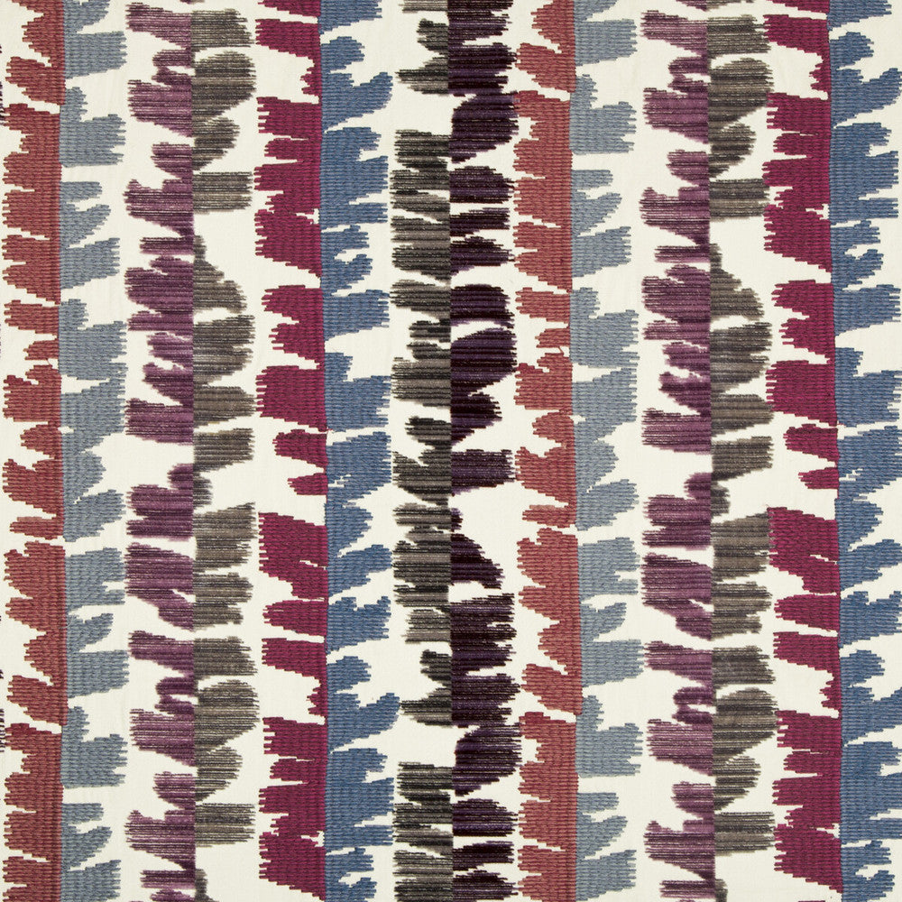 Fractal Velvet Mauve/Grey by Groundworks Fabric PRISM VISCOSE - 56%;COTTON - 39%;POLYESTER - 5% India HEAVY Horizontal: 13.75 and Vertical: 15.75 54 - Fabric Carolina -