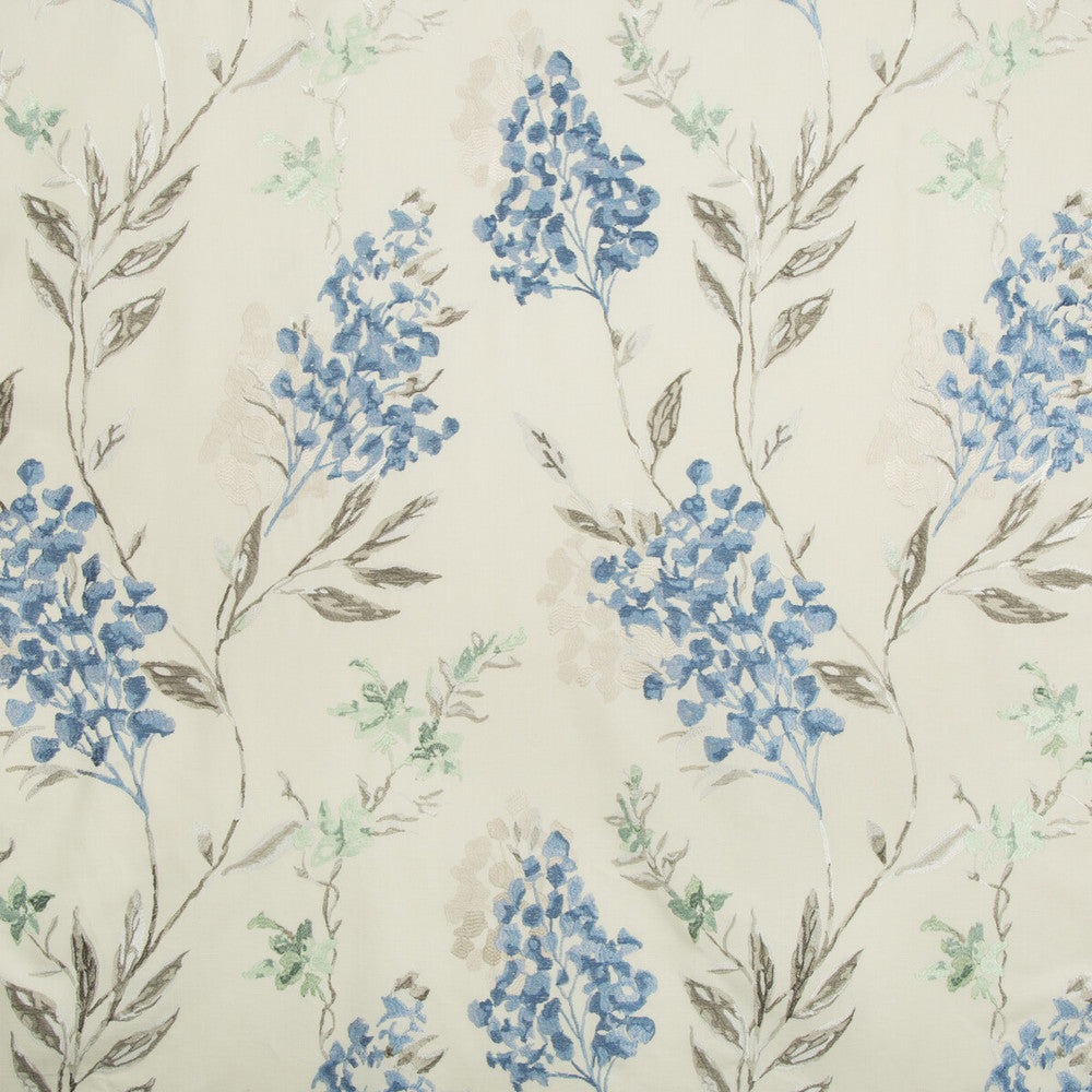 Axis Floral Grey/Blue by Groundworks Fabric PRISM LINEN - 42%;COTTON - 34%;RAYON - 24% India - Horizontal: 25.5 and Vertical: 31 55 - Fabric Carolina -