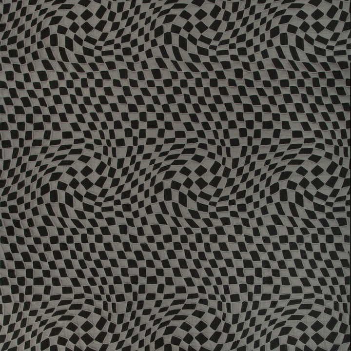 Ionic Ash/Noir by Groundworks Fabric KELLY WEARSTLER IV LINEN - 40%;RAYON - 26%;COTTON - 18%;NYLON - 10%;POLYESTER - 6% India MEDIUM Horizontal: 17.7 and Vertical: 23.61 53.1 - Fabric Carolina -