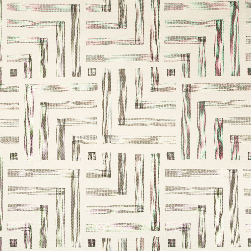 Pastiche Chalk/Jet by Groundworks Fabric KELLY WEARSTLER IV COTTON - 66%;RAYON - 34% India HEAVY Horizontal: 27 and Vertical: 31.48 54 - Fabric Carolina -