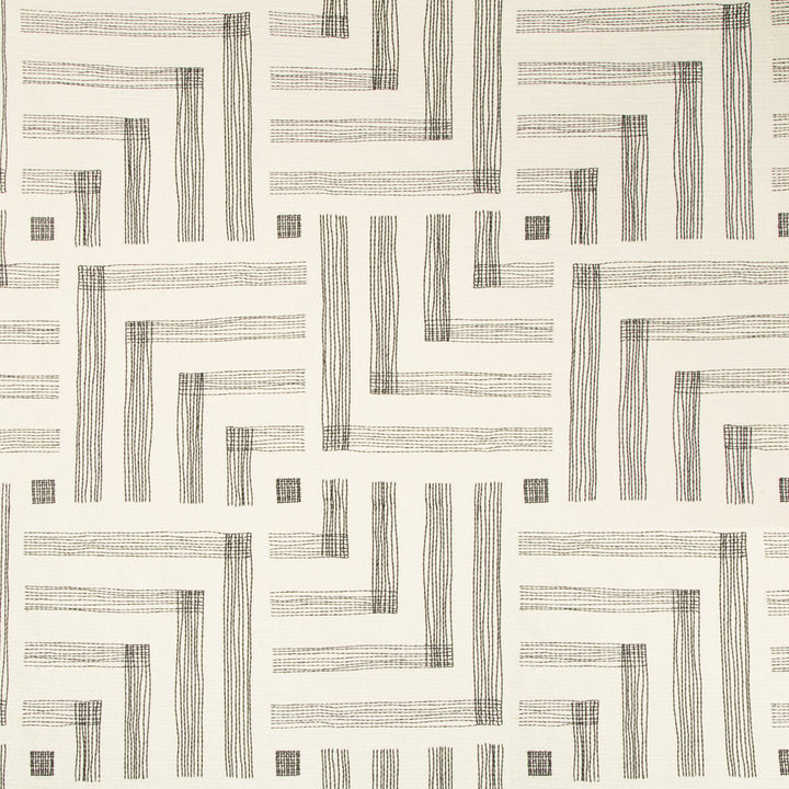 Pastiche Chalk/Jet by Groundworks Fabric KELLY WEARSTLER IV COTTON - 66%;RAYON - 34% India HEAVY Horizontal: 27 and Vertical: 31.48 54 - Fabric Carolina -