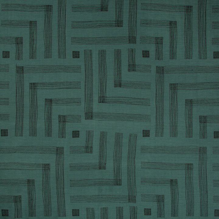 Pastiche Spruce/Jet by Groundworks Fabric KELLY WEARSTLER IV COTTON - 66%;RAYON - 34% India HEAVY Horizontal: 27 and Vertical: 31.48 54 - Fabric Carolina -