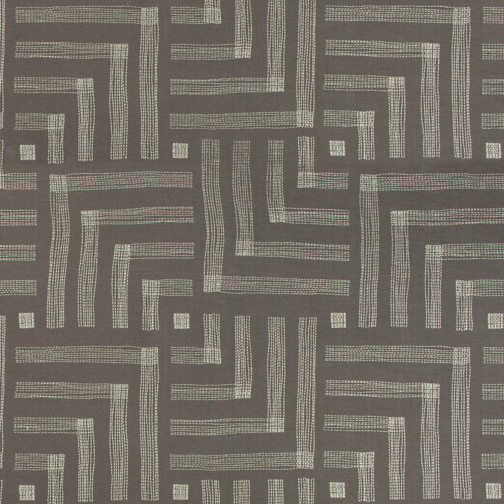 Pastiche Mocha/Cream by Groundworks Fabric KELLY WEARSTLER IV COTTON - 66%;RAYON - 34% India HEAVY Horizontal: 27 and Vertical: 31.48 54 - Fabric Carolina -