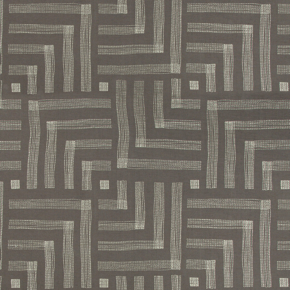 Pastiche Mocha/Cream by Groundworks Fabric KELLY WEARSTLER IV COTTON - 66%;RAYON - 34% India HEAVY Horizontal: 27 and Vertical: 31.48 54 - Fabric Carolina -