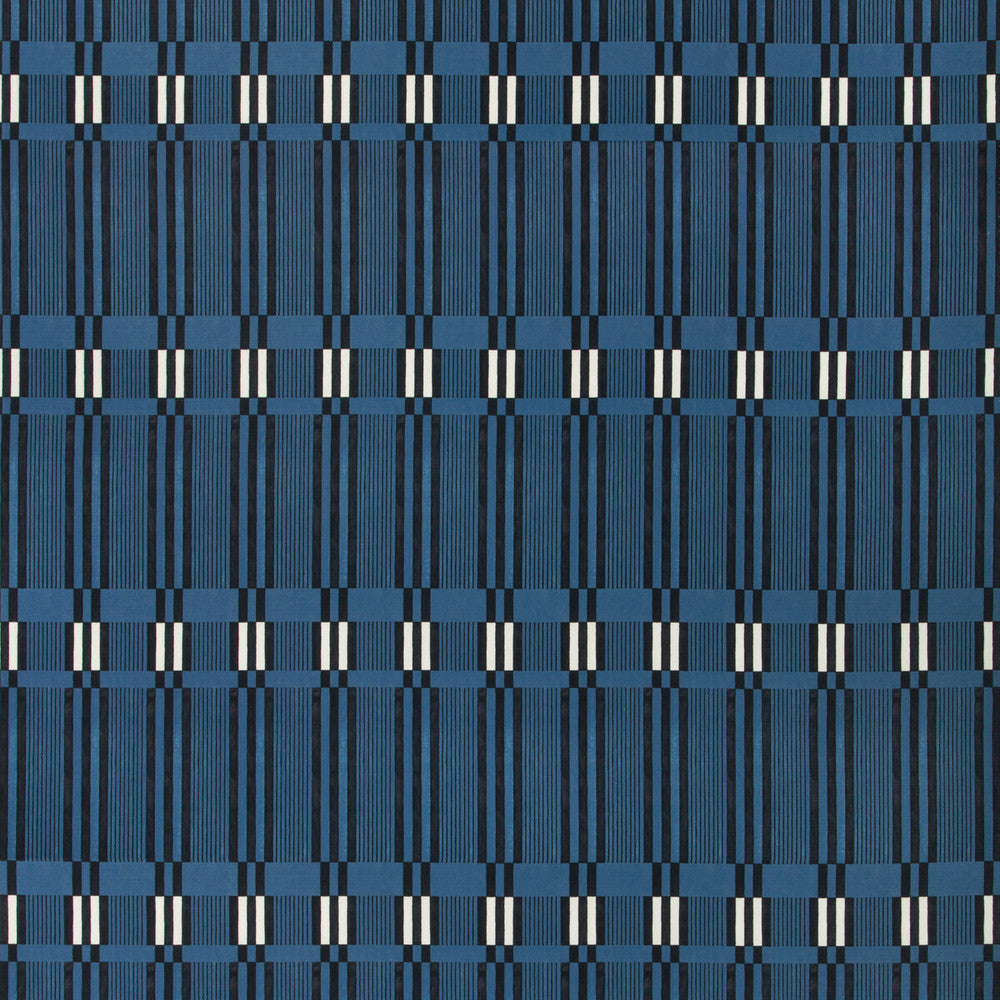 Bandeau Marine by Groundworks Fabric KW TERRA FIRMA II INDOOR OUTDOOR POLYESTER - 100% Italy HEAVY Horizontal: 9 and Vertical: 15.2 54 - Fabric Carolina -