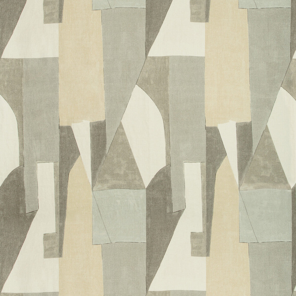 District Alabaster by Groundworks Fabric KELLY WEARSTLER V LINEN - 100% Italy MEDIUM Horizontal: 26.25 and Vertical: 40 52.5 - Fabric Carolina -