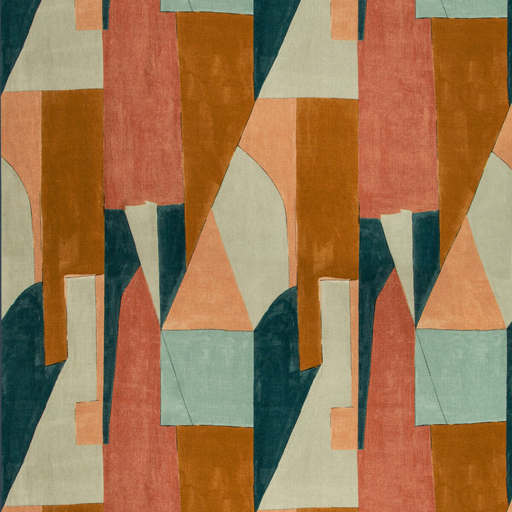 District Apricot by Groundworks Fabric KELLY WEARSTLER V LINEN - 100% Italy MEDIUM Horizontal: 26.25 and Vertical: 40 52.5 - Fabric Carolina -