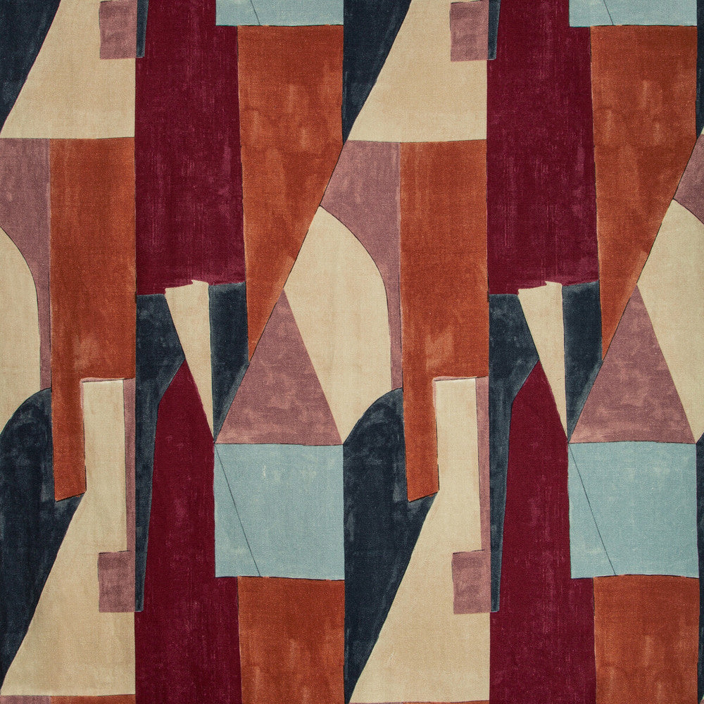 District Claret by Groundworks Fabric KELLY WEARSTLER V LINEN - 100% Italy MEDIUM Horizontal: 26.25 and Vertical: 40 52.5 - Fabric Carolina -
