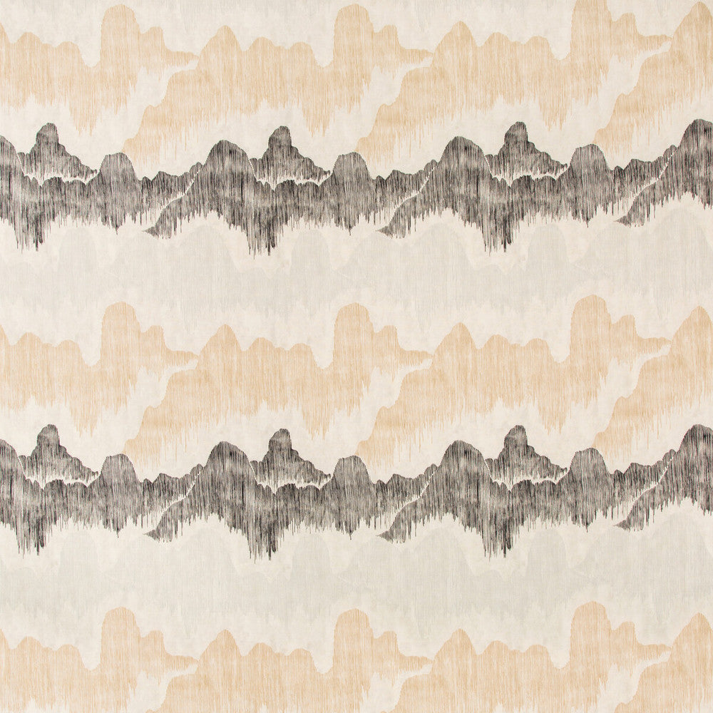 Cascadia Basalt by Groundworks Fabric KELLY WEARSTLER V COTTON - 52%;LINEN - 48% Italy MEDIUM Horizontal: 18 and Vertical: 23.6 54 - Fabric Carolina -