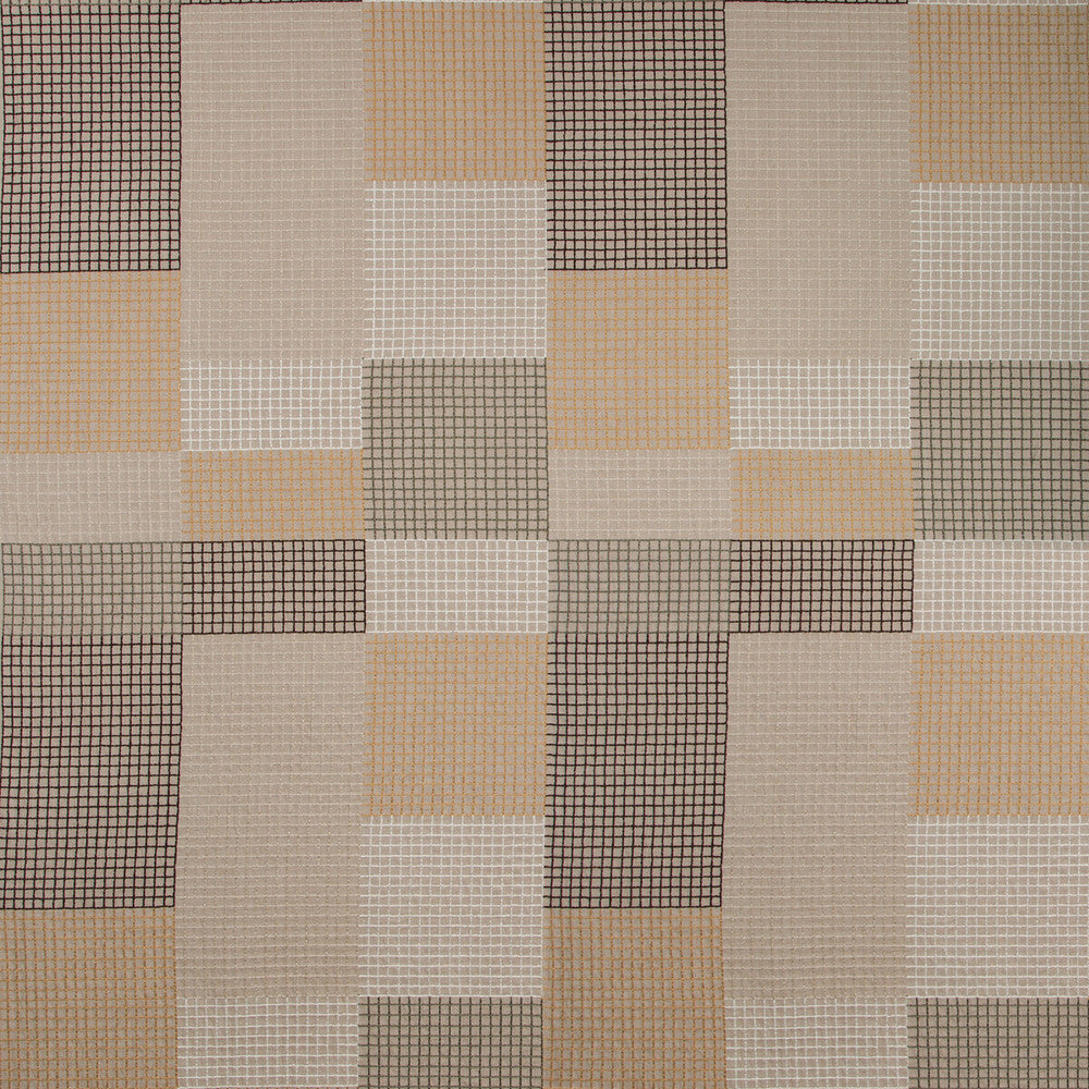 Gridlock Moccasin by Groundworks Fabric KELLY WEARSTLER V COTTON - 84%;SPUN POLYESTER - 16% India - Horizontal: 25.4 and Vertical: 29.5 50.8 - Fabric Carolina -