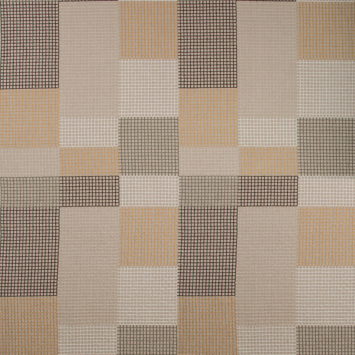 Gridlock Moccasin by Groundworks Fabric KELLY WEARSTLER V COTTON - 84%;SPUN POLYESTER - 16% India - Horizontal: 25.4 and Vertical: 29.5 50.8 - Fabric Carolina -