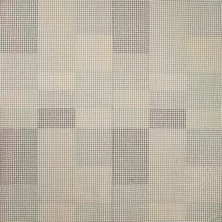 Gridlock Vanilla Bean by Groundworks Fabric KELLY WEARSTLER V COTTON - 84%;SPUN POLYESTER - 16% India - Horizontal: 25.4 and Vertical: 29.5 50.8 - Fabric Carolina -