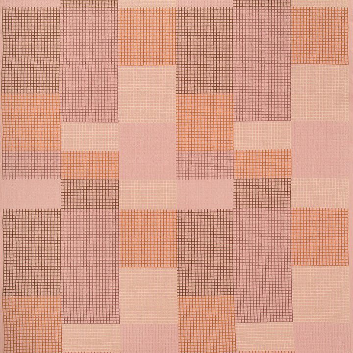 Gridlock Cinnamon by Groundworks Fabric KELLY WEARSTLER V COTTON - 84%;SPUN POLYESTER - 16% India Horizontal: 25.4 and Vertical: 29.5 50.8 - Fabric Carolina -