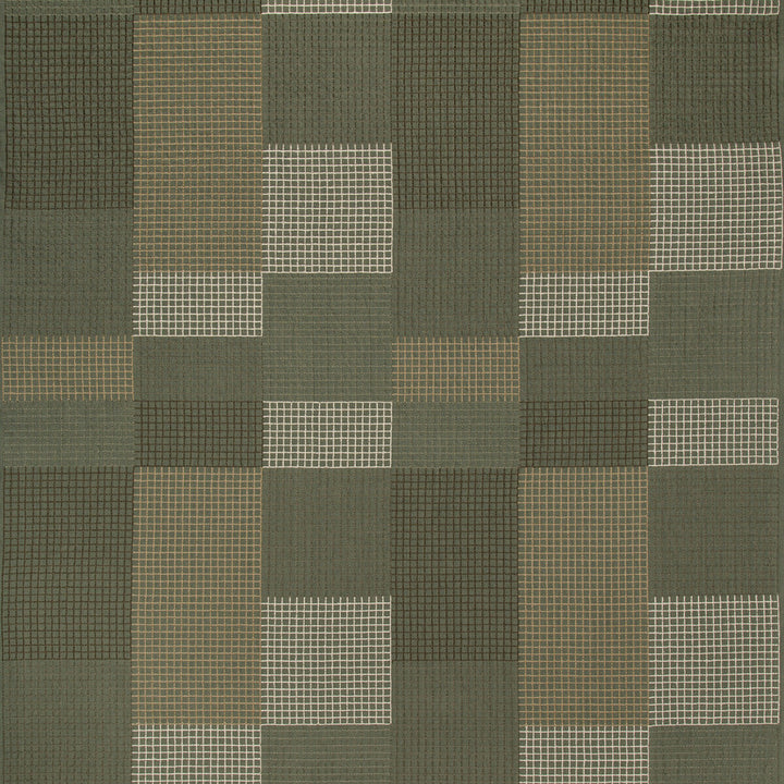 Gridlock Hunter by Groundworks Fabric KELLY WEARSTLER V COTTON - 84%;SPUN POLYESTER - 16% India Horizontal: 25.4 and Vertical: 29.5 50.8 - Fabric Carolina -