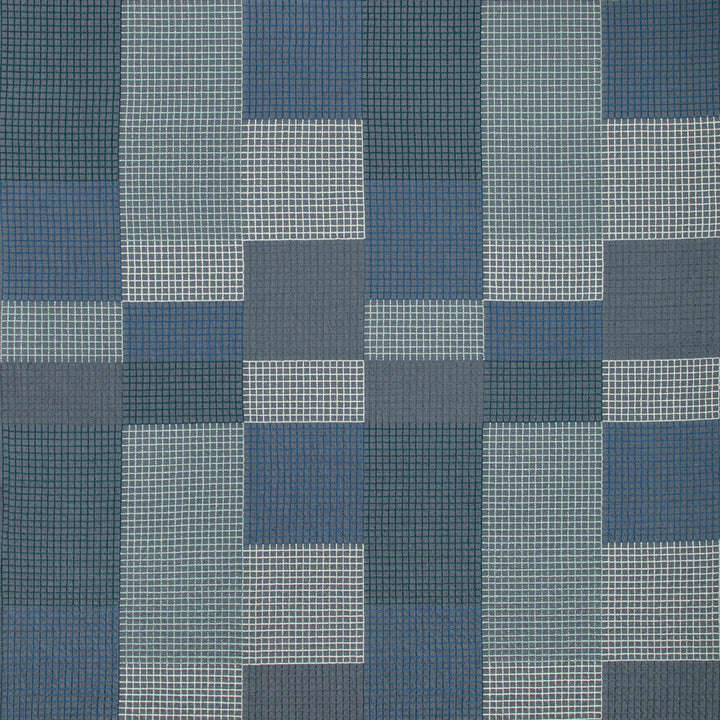 Gridlock Admiral by Groundworks Fabric KELLY WEARSTLER V COTTON - 84%;SPUN POLYESTER - 16% India Horizontal: 25.4 and Vertical: 29.5 50.8 - Fabric Carolina -