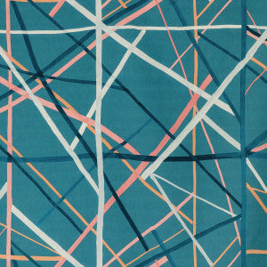 Simpatico Print Teal by Lee Jofa Modern Fabric