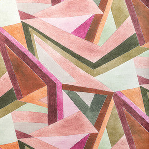 Roulade Print Rose/Leaf by Lee Jofa Modern Fabric