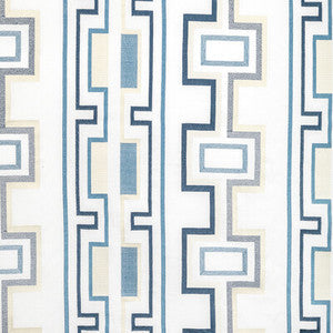 Tritone Embroidery Navy by Lee Jofa Modern Fabric
