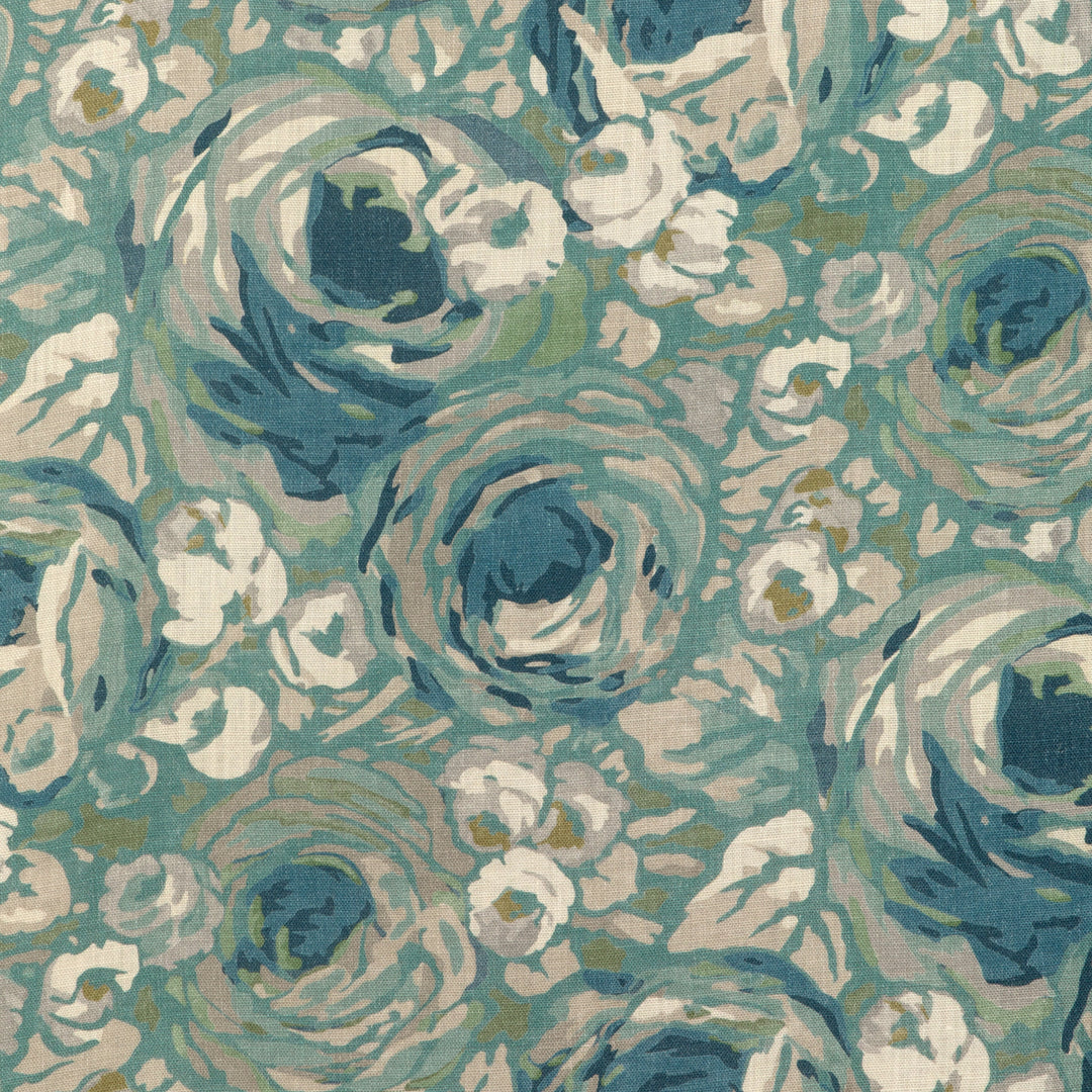 Orchard Print - Aqua/Stone By Lee Jofa Modern Fabric