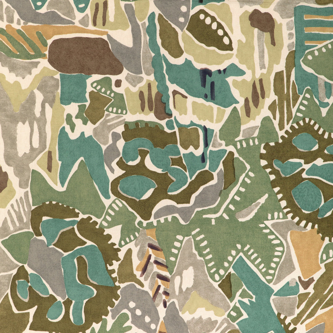 Chrystie Print - Moss/Fog By Lee Jofa Modern Fabric