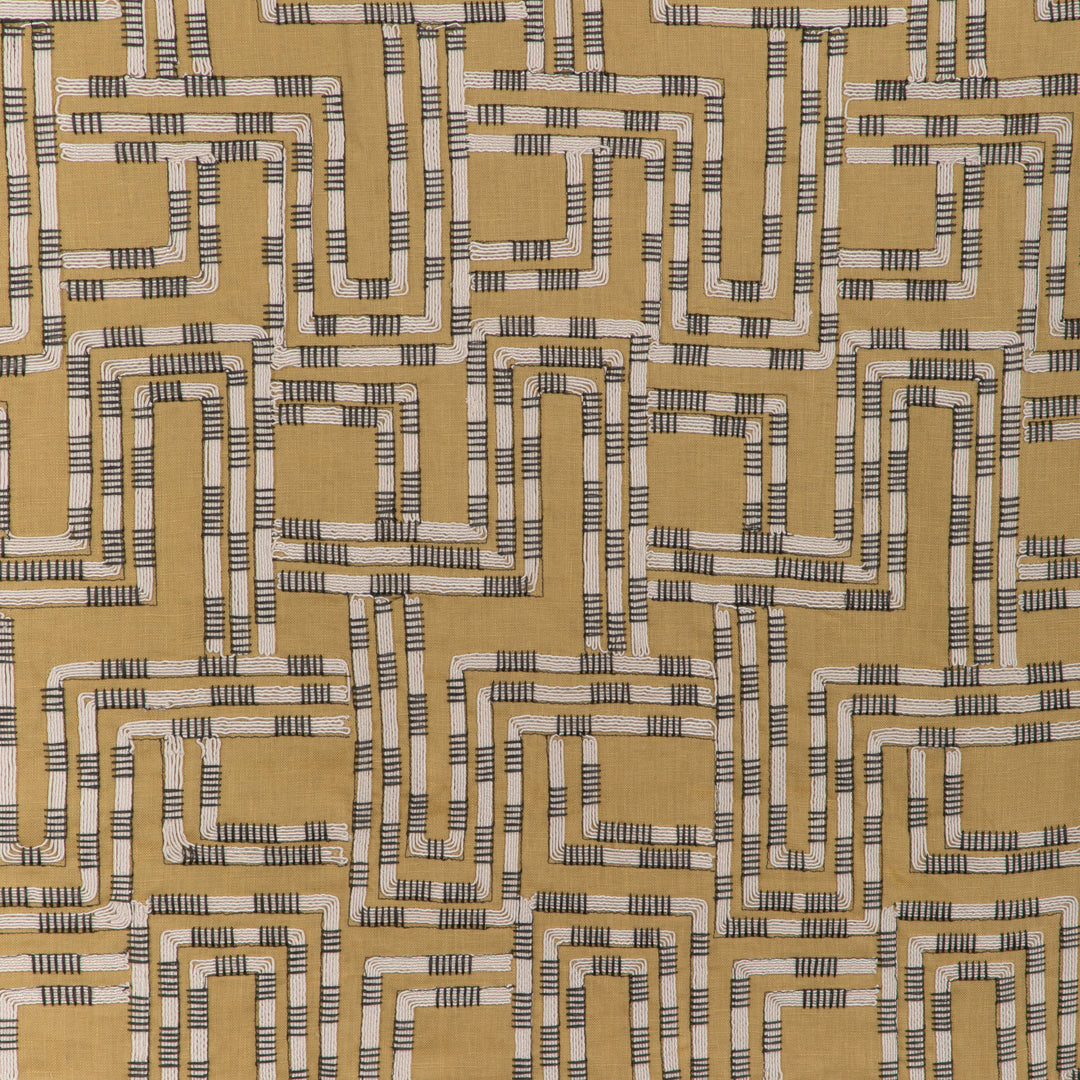 Circuit Emb - Ochre By Lee Jofa Modern Fabric