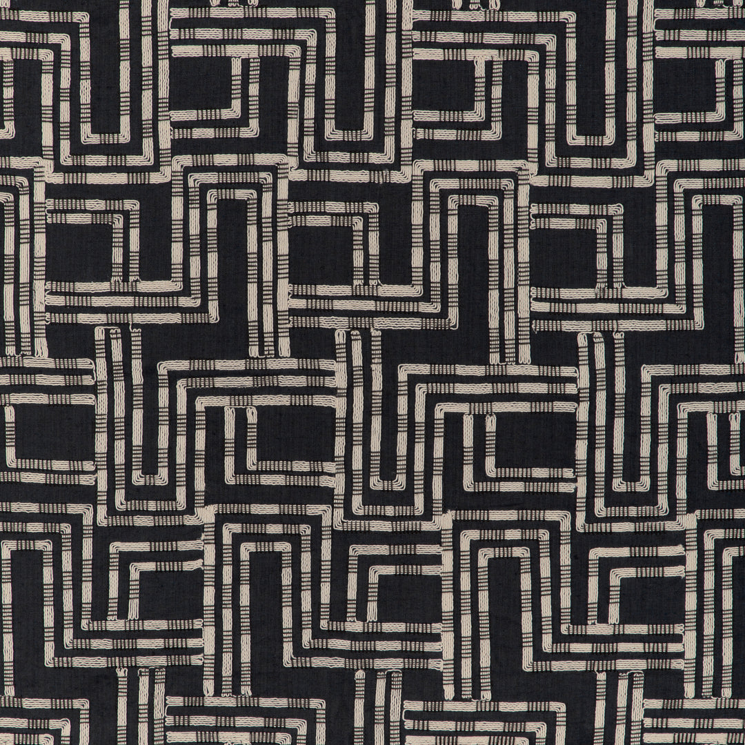 Circuit Emb - Noir By Lee Jofa Modern Fabric