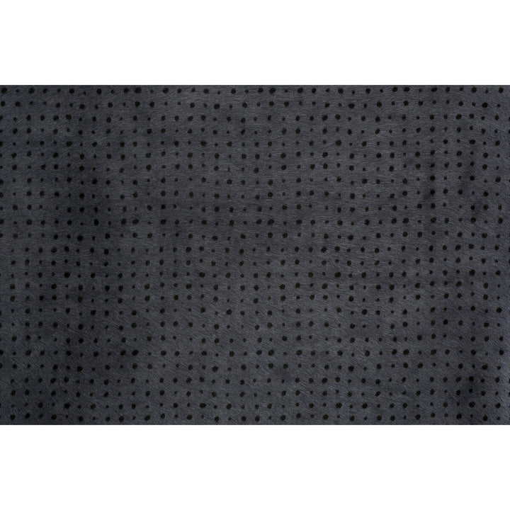 Dame Graphite/Ebony by Groundworks Designer Fabric KELLY WEARSTLER LEATHER COLLECTION LEATHER - 100% Italy LIGHT Horizontal: 4.75 and Vertical: 4.5 31.5 - Swanky Fabrics -