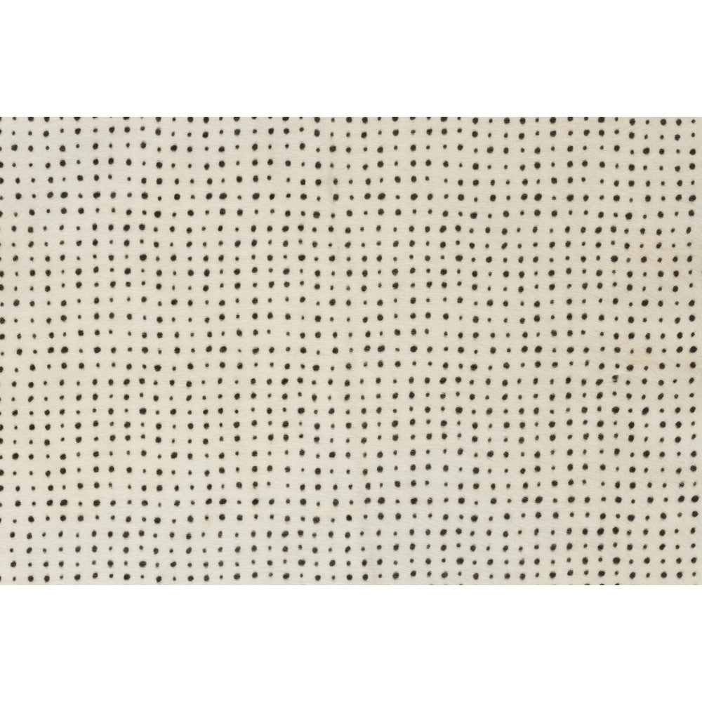 Dame Ivory/Ebony by Groundworks Fabric KELLY WEARSTLER LEATHER COLLECTION LEATHER - 100% Italy LIGHT Horizontal: 4.75 and Vertical: 4.5 31.5 - Fabric Carolina -