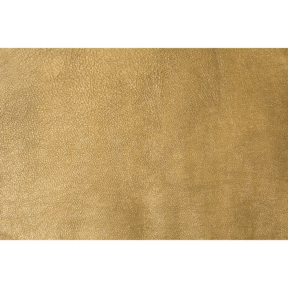 Trophy Gold by Groundworks Fabric KELLY WEARSTLER LEATHER COLLECTION LEATHER - 100% Brazil MEDIUM Horizontal: and Vertical: - Fabric Carolina -