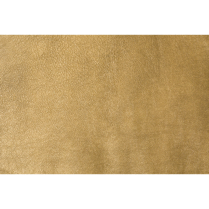 Trophy Gold by Groundworks Fabric KELLY WEARSTLER LEATHER COLLECTION LEATHER - 100% Brazil MEDIUM Horizontal: and Vertical: - Fabric Carolina -