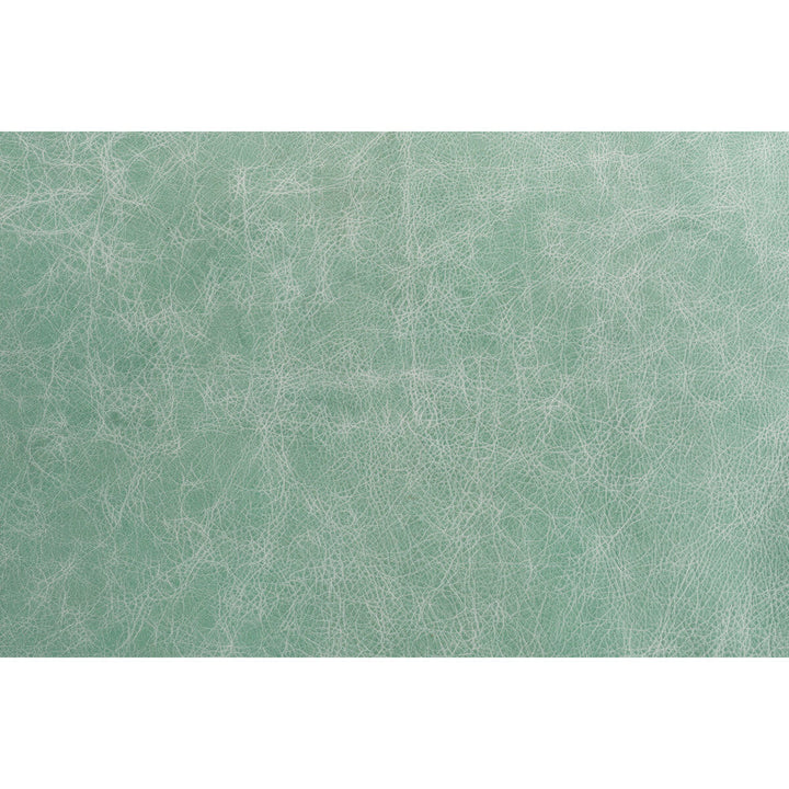 Notorious Mint by Groundworks Designer Fabric KELLY WEARSTLER LEATHER COLLECTION LEATHER - 100% United States MEDIUM Horizontal: and Vertical: - Swanky Fabrics -
