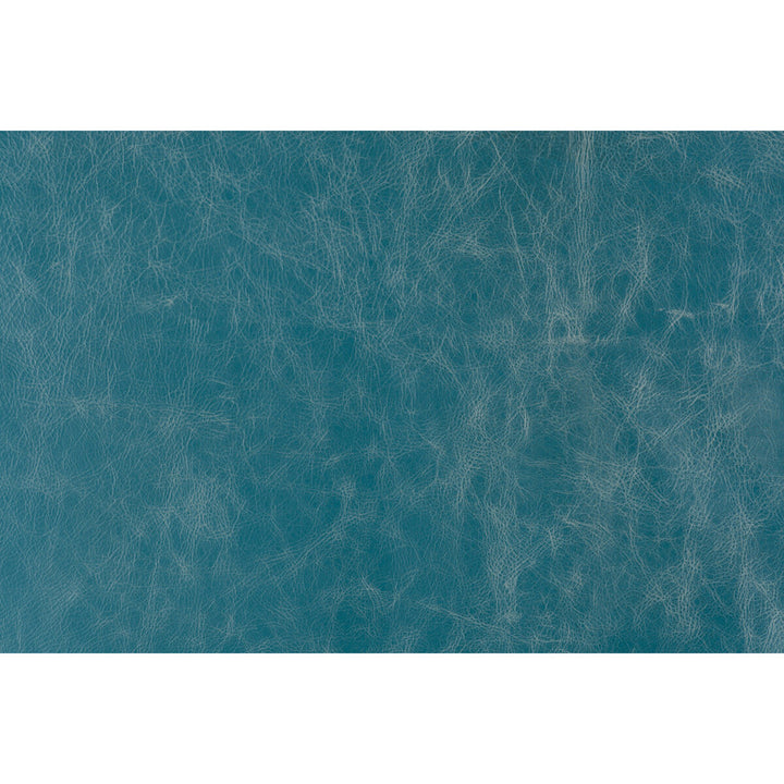 Notorious Teal by Groundworks Fabric KELLY WEARSTLER LEATHER COLLECTION LEATHER - 100% United States MEDIUM Horizontal: and Vertical: - Fabric Carolina -