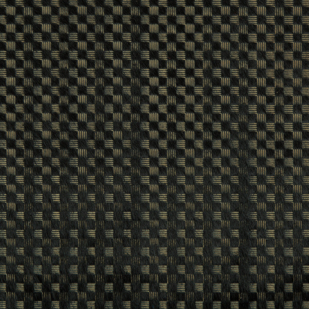 Delux Onyx/Gold by Groundworks Fabric KELLY WEARSTLER LEATHER II LEATHER - 100% Italy - Horizontal: 0.31 and Vertical: 0.31 31.49 - Fabric Carolina -