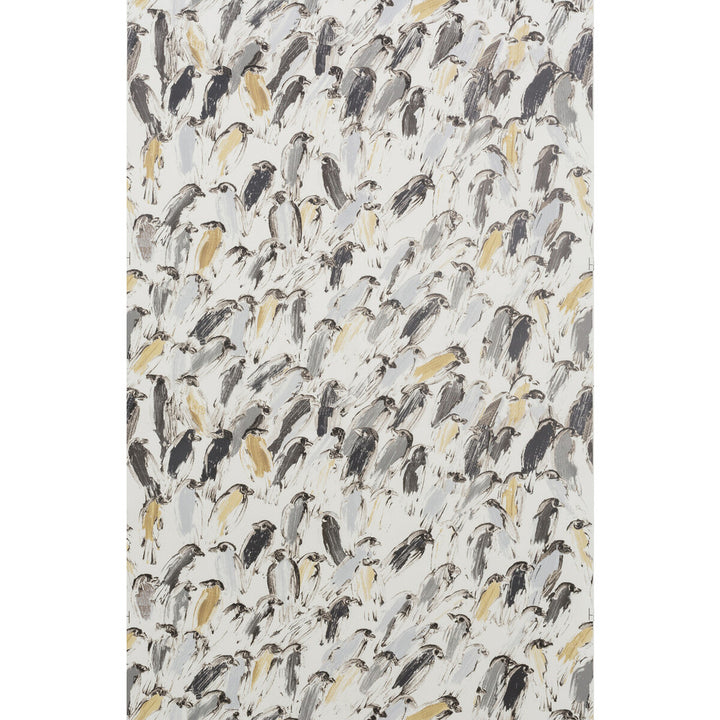 Finches Neutral/Ivory by Groundworks Wallcovering HUNT SLONEM FOR GROUNDWORKS PAPER - 100% United States - Horizontal: 27 and Vertical: 21.5 27 - Fabric Carolina -