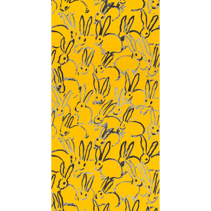 Hutch Yellow by Groundworks Wallcovering HUNT SLONEM FOR GROUNDWORKS PAPER - 100% United States - Horizontal: 27 and Vertical: 31.75 27 - Fabric Carolina -