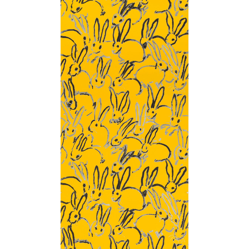 Hutch Yellow by Groundworks Wallcovering HUNT SLONEM FOR GROUNDWORKS PAPER - 100% United States Horizontal: 27 and Vertical: 31.75 27 - Fabric Carolina -