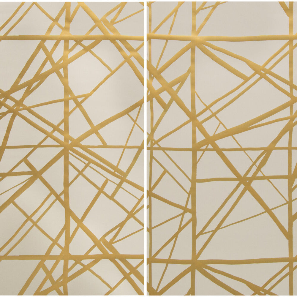 Channels Paper Copper/Beige by Groundworks Wallcovering KELLY WEARSTLER WALLPAPERS PAPER - 100% United States Horizontal: 55 and Vertical: 41.25 55 - Fabric Carolina -