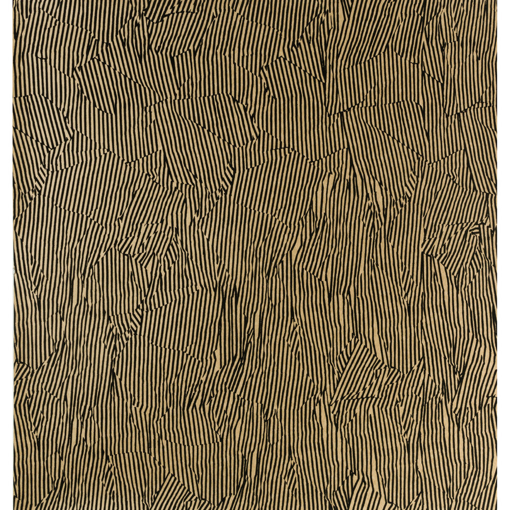 Avant Kraft/Black by Groundworks Wallcovering KELLY WEARSTLER WALLPAPERS II PAPER - 100% United States Horizontal: 27 and Vertical: 27 27 - Fabric Carolina -