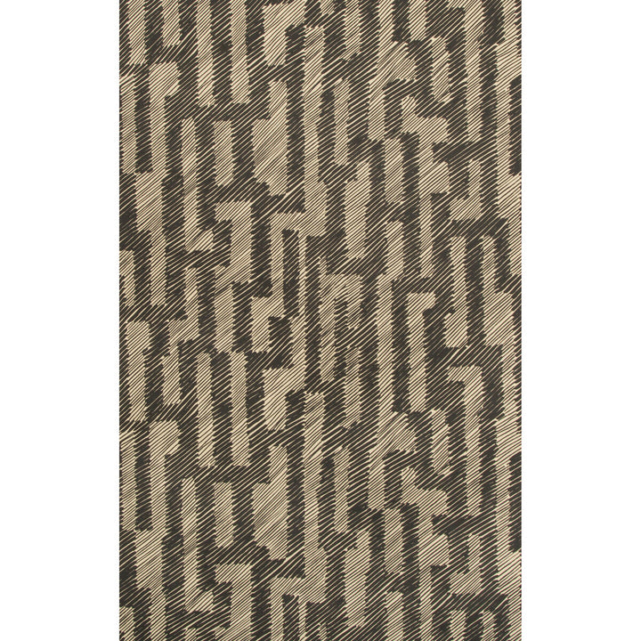 Verge Paper Ebony/Ivory by Groundworks Wallcovering KELLY WEARSTLER WALLPAPERS III PAPER - 100% United States Horizontal: 27 and Vertical: 24.5 27 - Fabric Carolina -