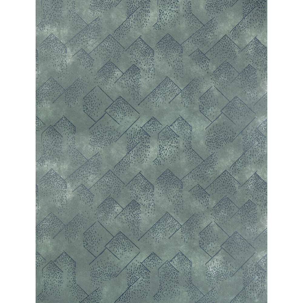 Brink Paper Navy/Slate by Groundworks Wallcovering KELLY WEARSTLER WALLPAPERS III CELLULOSE - 100% United States - Horizontal: 27 and Vertical: 32.5 27 - Fabric Carolina -