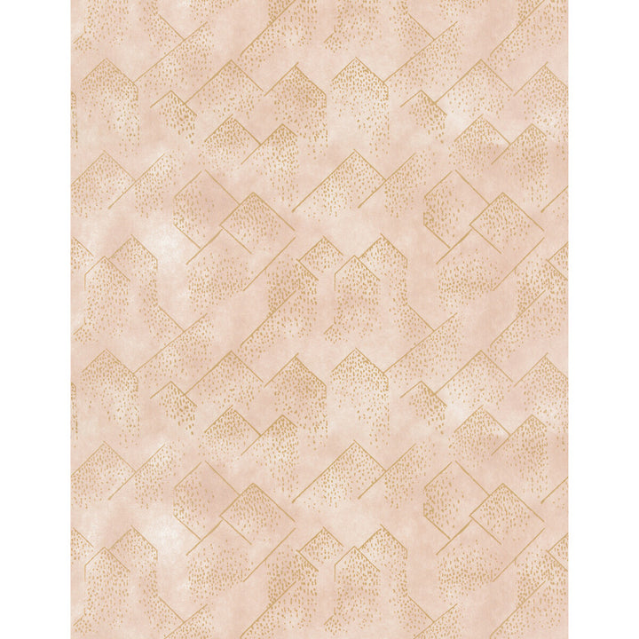 Brink Paper Blush/Gold by Groundworks Wallcovering KELLY WEARSTLER WALLPAPERS III CELLULOSE - 100% United States - Horizontal: 27 and Vertical: 32.5 27 - Fabric Carolina -