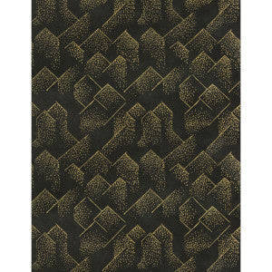 Brink Paper Gold/Onyx by Lee Jofa Modern Wallpaper