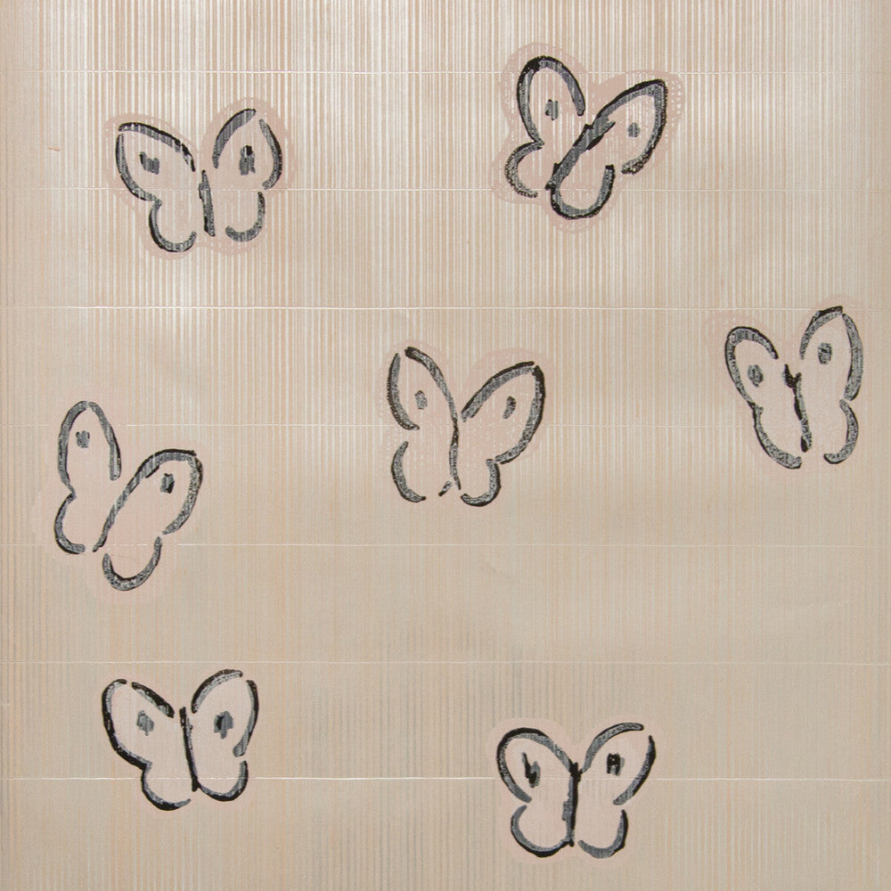 Ascension Pink by Groundworks Wallcovering HUNT SLONEM II MYLAR - 100% United States - Horizontal: 27 and Vertical: 36 27 - Fabric Carolina -